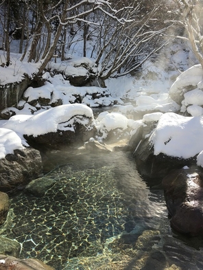 ☆川沿いの露天風呂で自然を満喫☆　温泉につかりリフレッシュ☆彡